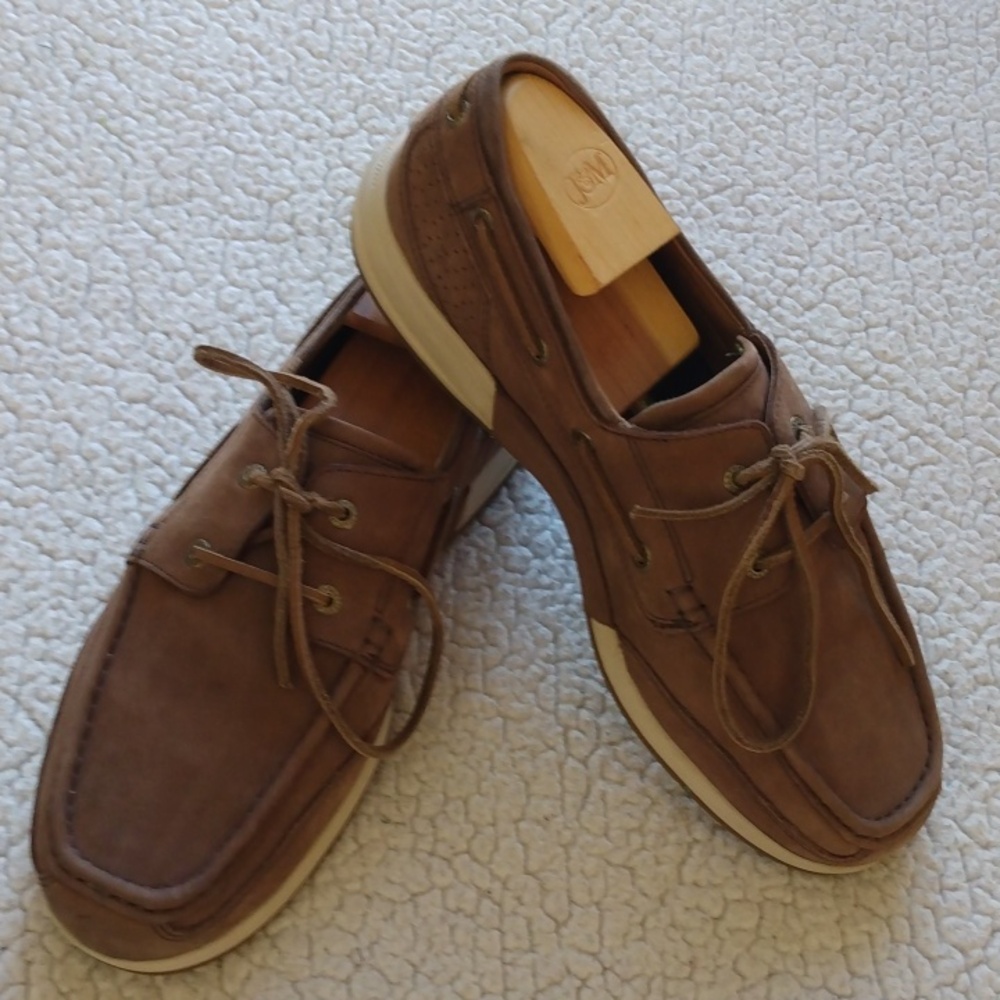 Tommy Bahama Brown Leather Relaxology Ashore Thing Boat Shoes 10 D